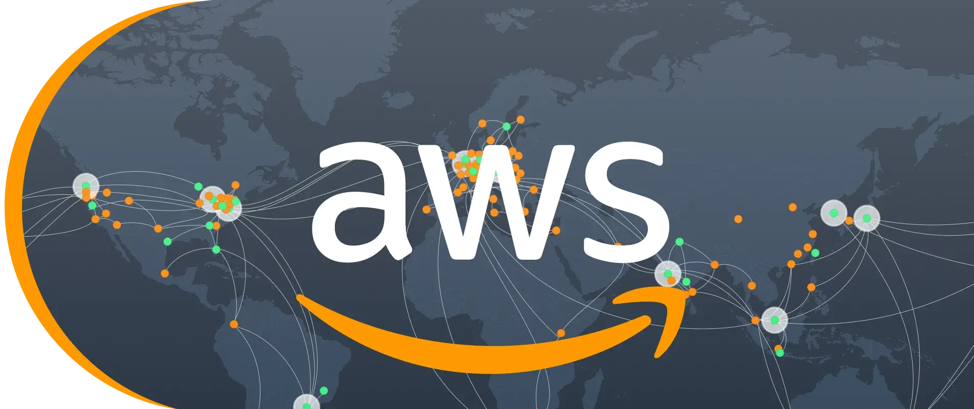 Aws Logo Map Background