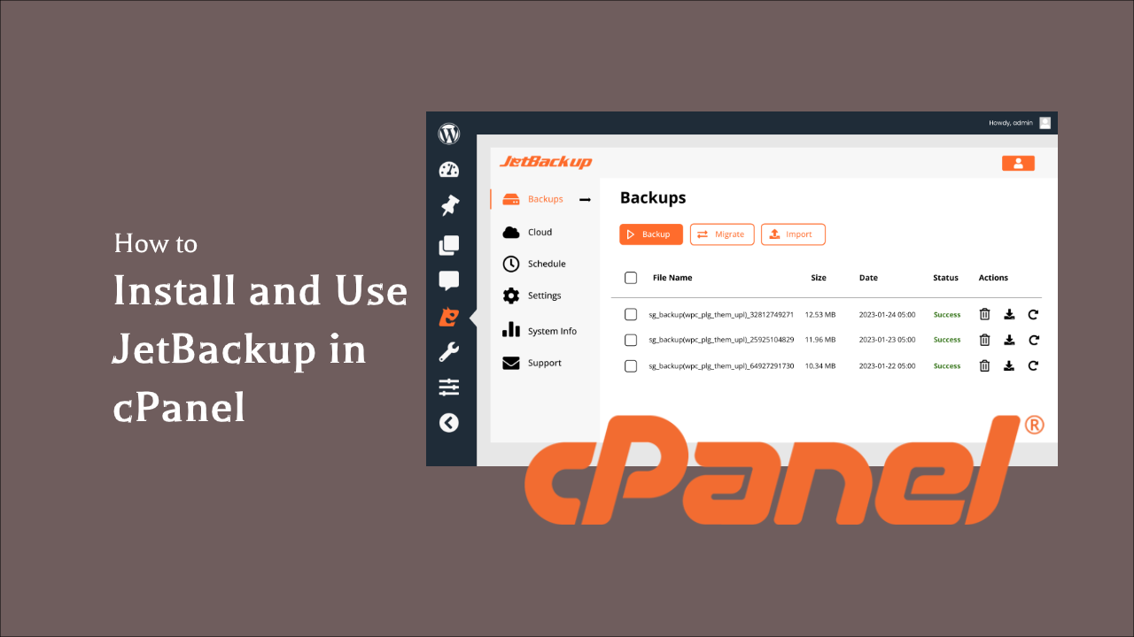Install and Use JetBackup in cPanel